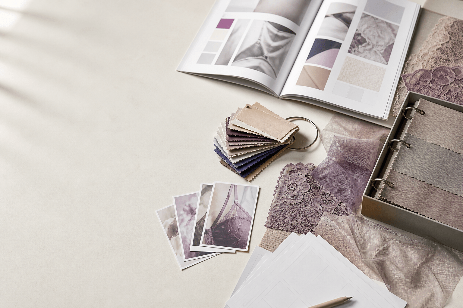 Catalog and material review style frame