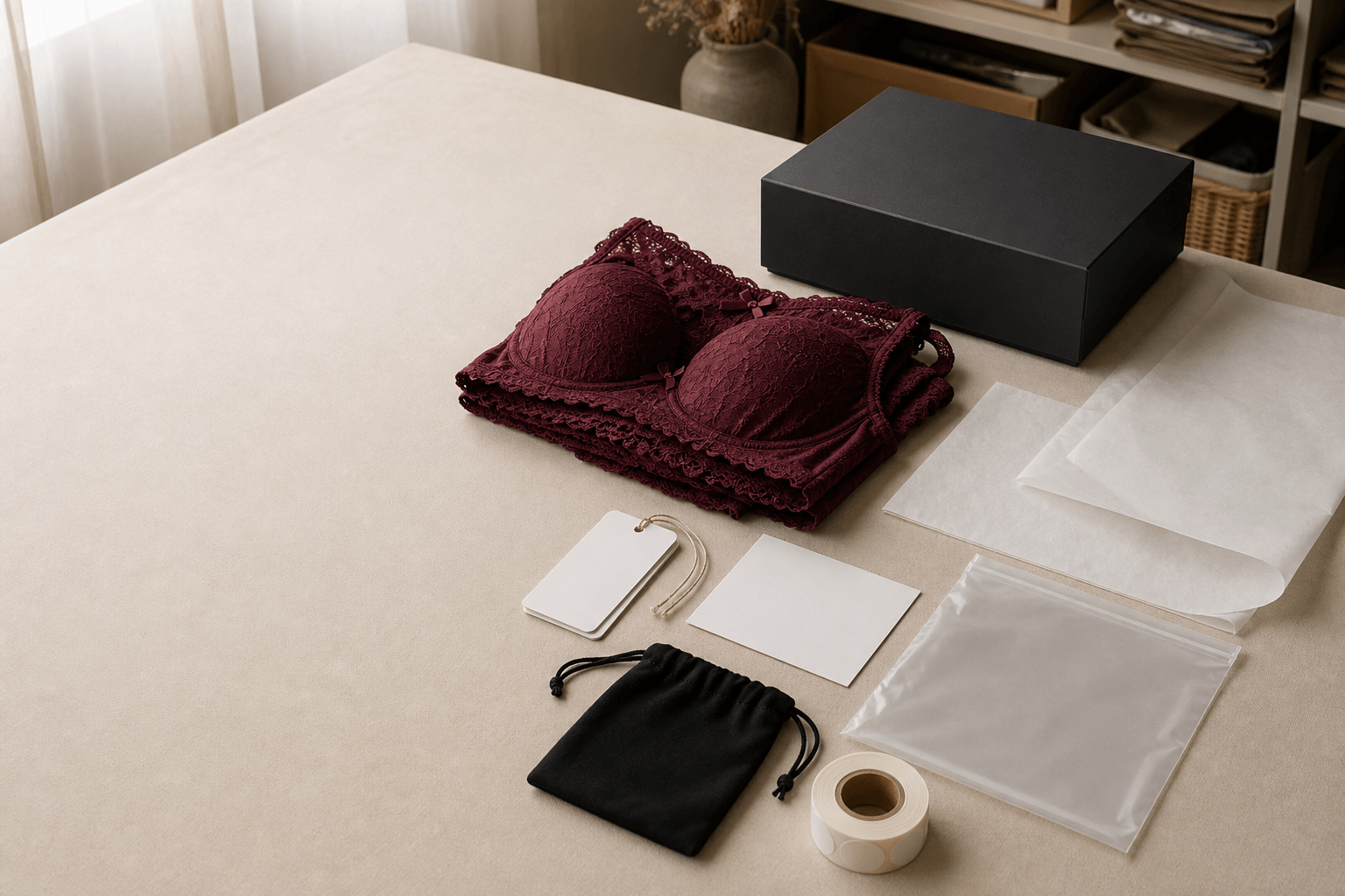 Packaging component review style frame