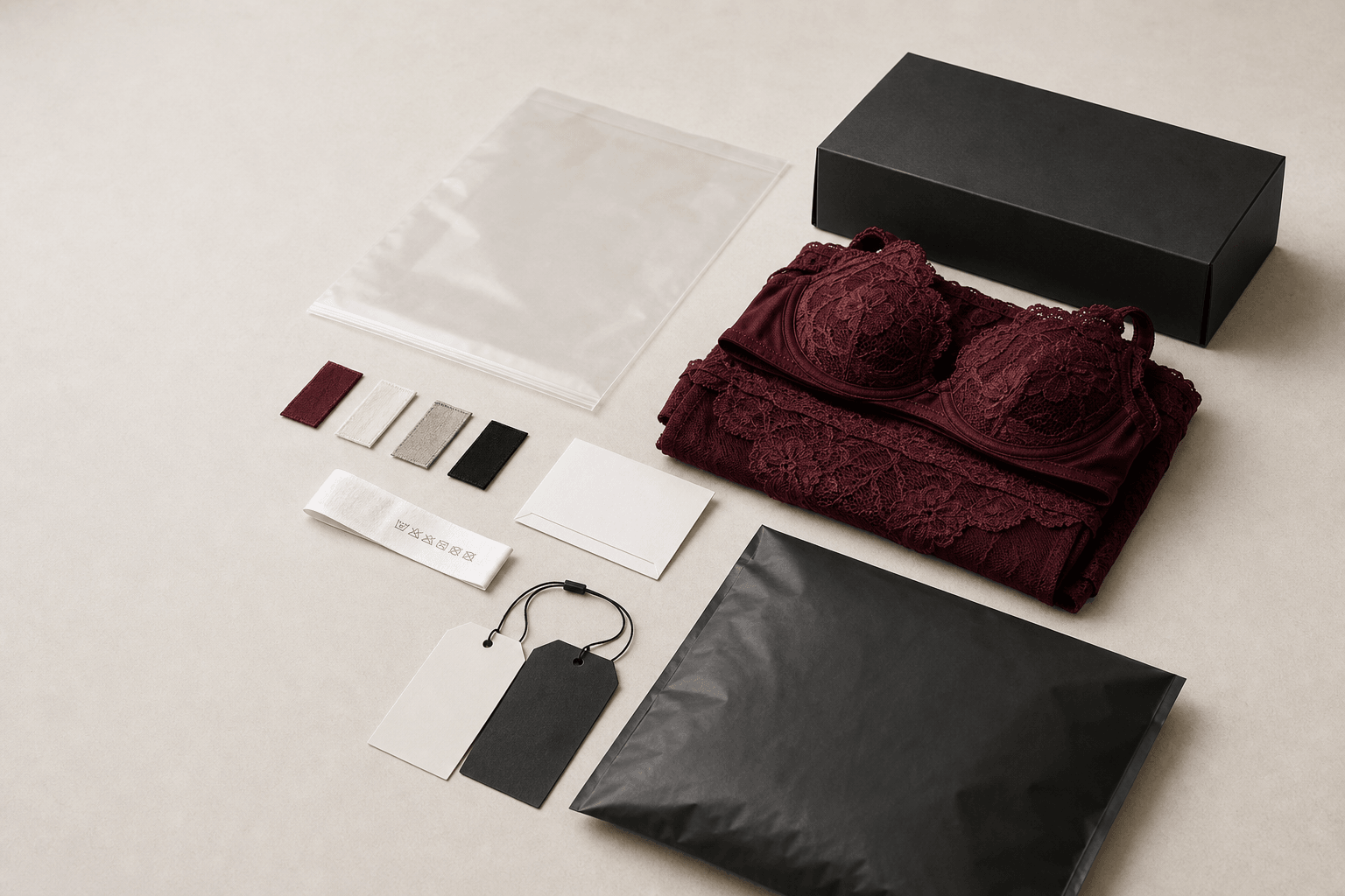 Illustrative private-label packaging materials